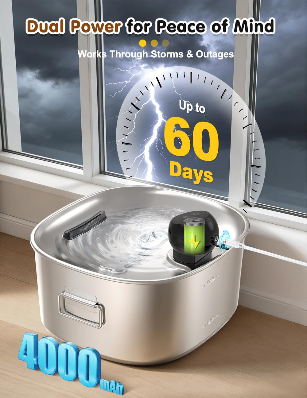 Linvivon bebedero uso para varias mascotas en casa