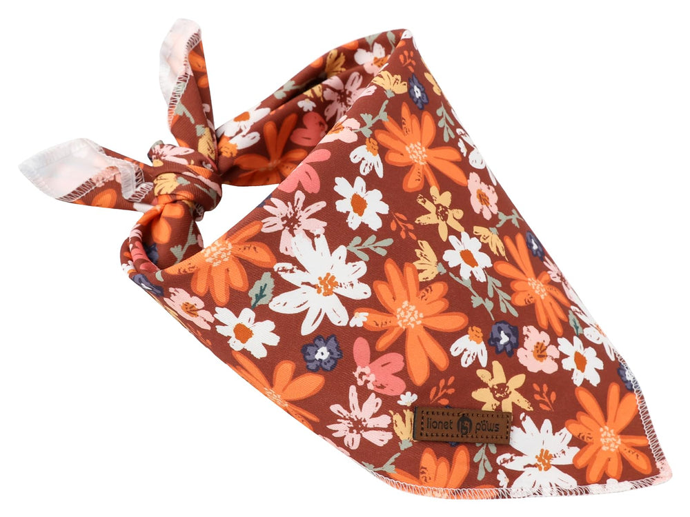Bandana de algodón lavable Lionet Paws, tejido suave y cómodo.