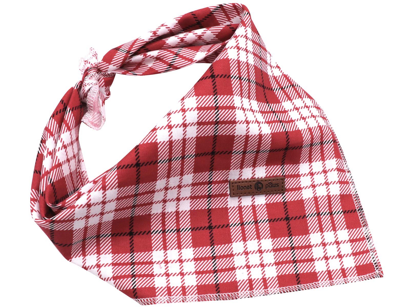 Bandana de algodón suave Lionet Paws, textura agradable para uso diario.