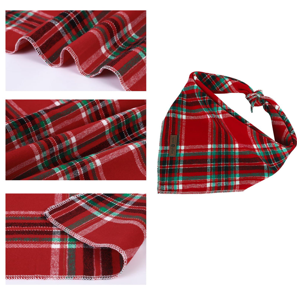 Detalle trasero de la bandana Lionet Paws, estilo navideño y cómodo