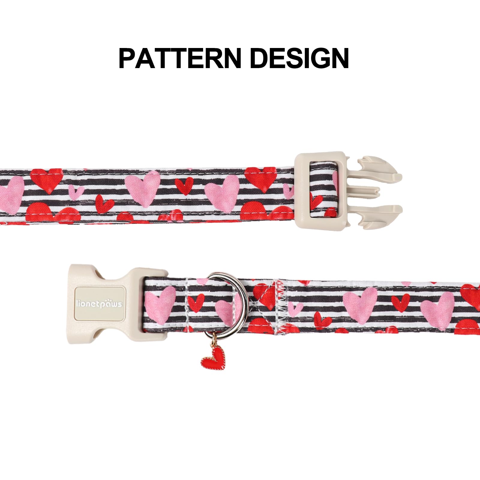 Ajuste cómodo para perros pequeños y medianos con el collar Lionet Paws.