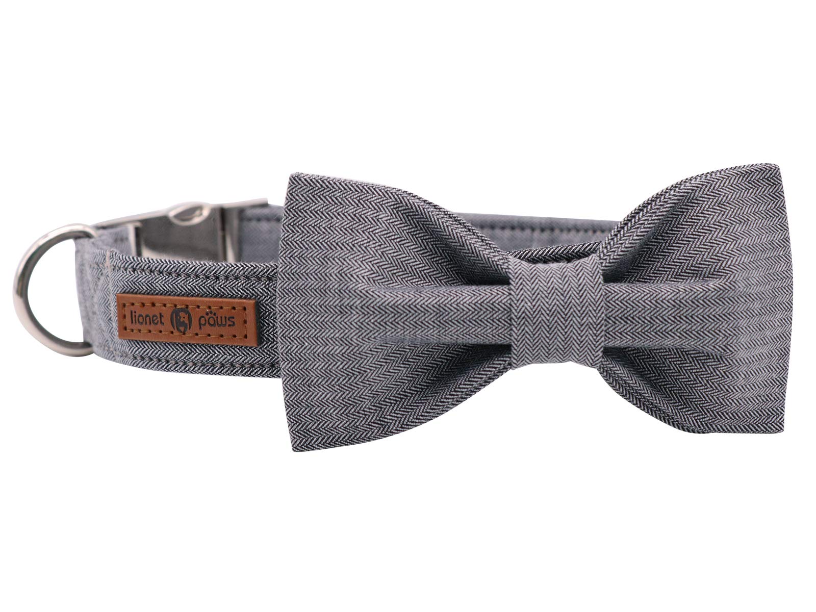 Lionet Paws collar con lazo XS visto de frente, cómodo para mascotas pequeñas