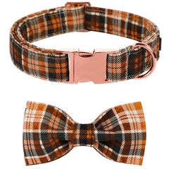 Collar Halloween con pajarita de Lionet Paws, perfecto para sesiones festivas del perro.