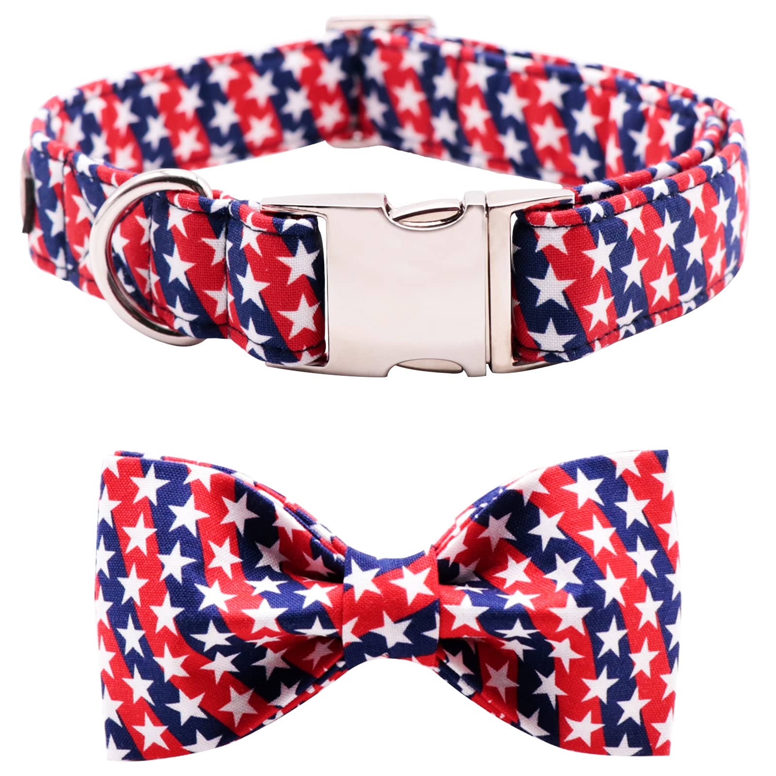 lionet paws collar patriótico con lazo para paseos festivos