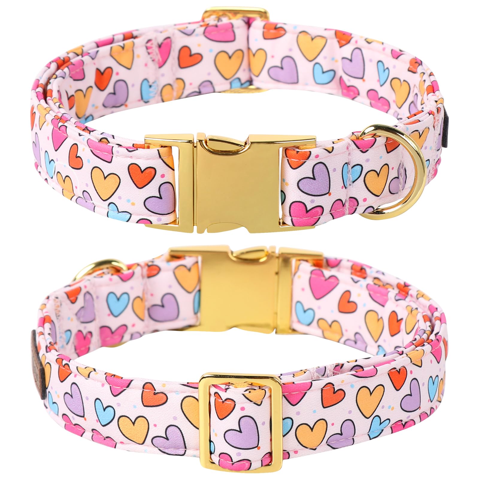 Lionet Paws collar de tejido algodón grueso, duradero y cómodo para perros activos.