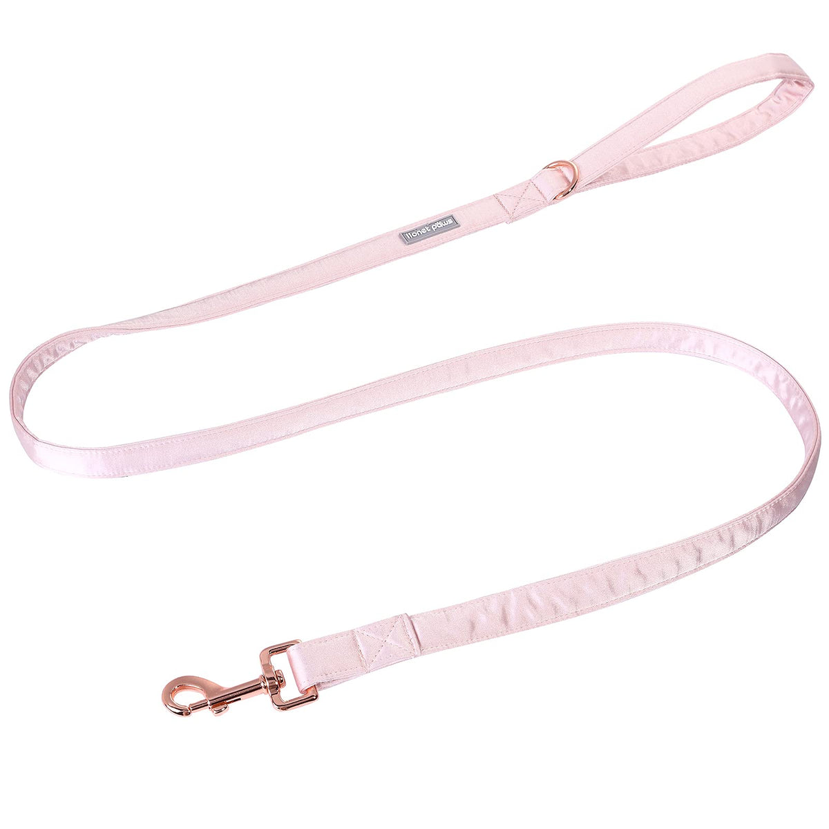 Lionet Paws: correa para perro de seda rosa, ideal para paseos diarios.