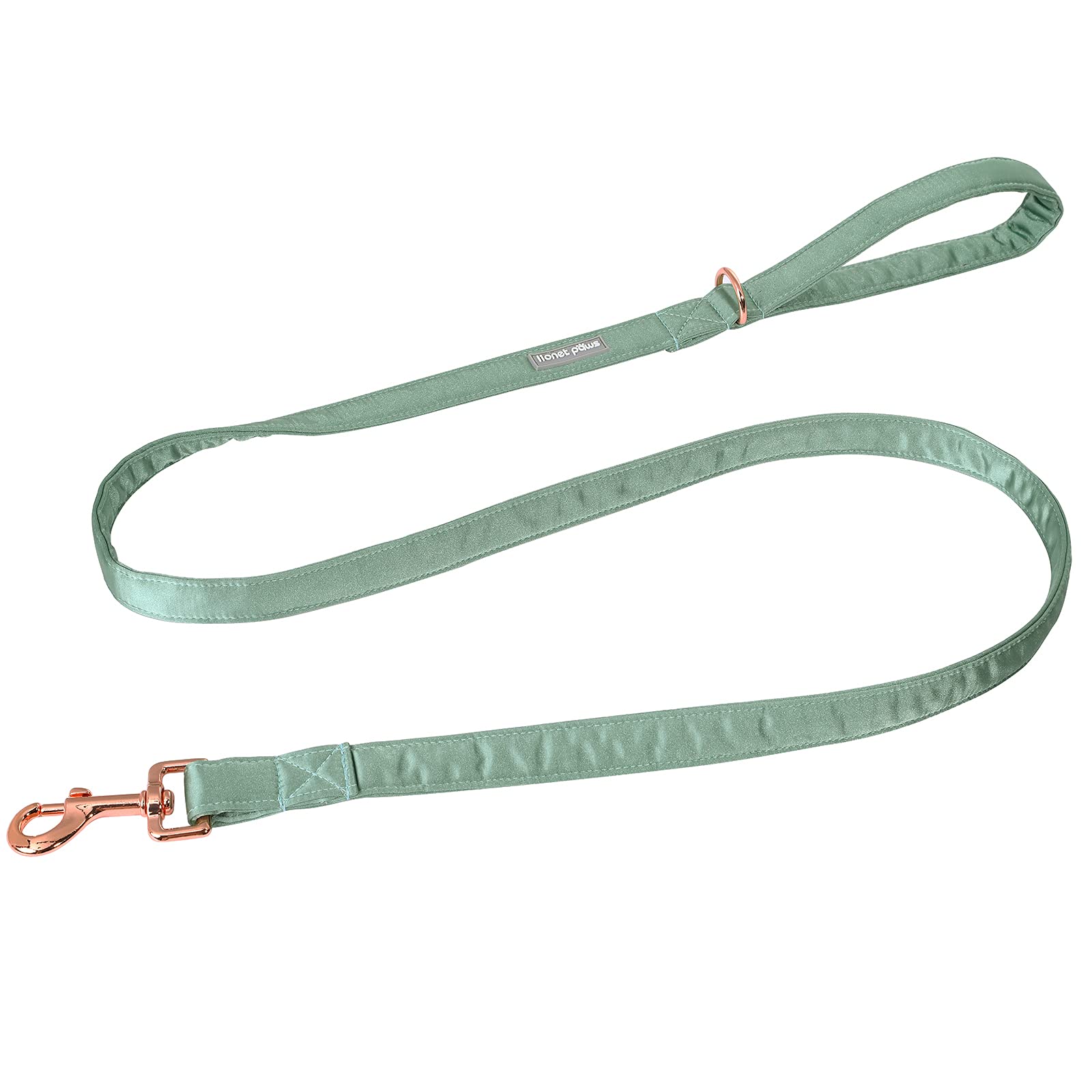 Lionet Paws: correa de perro en seda verde, perfecta para paseos diarios