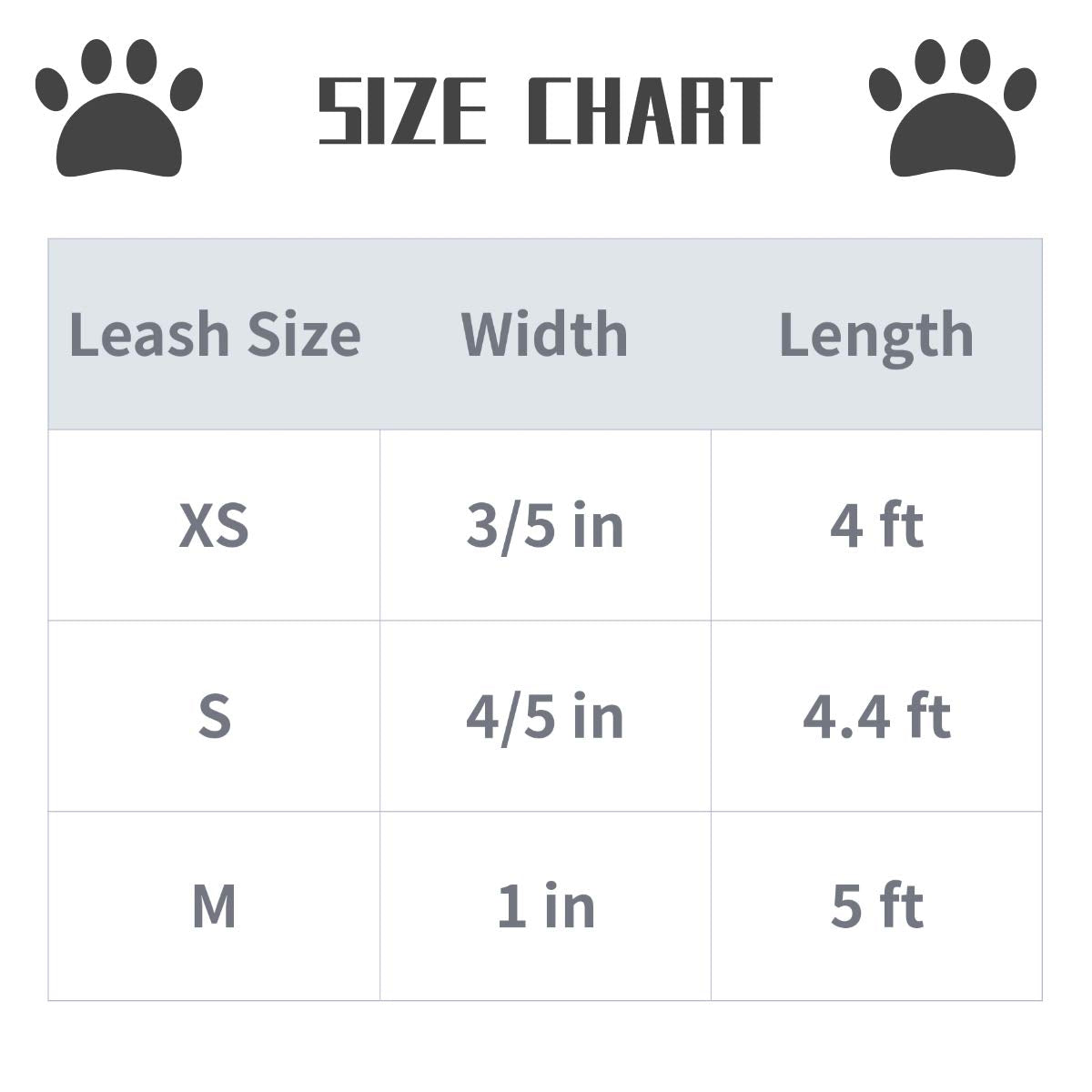 Correa Lionet Paws disponible en tallas XS a M para perros.