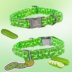 Lionheart collar verde con lazo hecho a mano, diseño único.