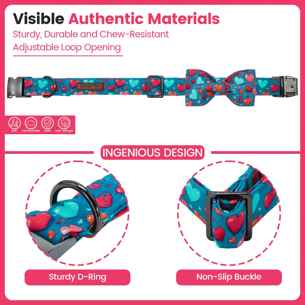 Lionheart glory collar ajustable para perro pequeño, comodidad diaria