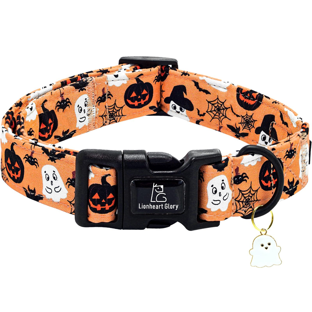 Collar Lionheart glory para calabaza y fantasmas, ideal para fotos festivas.