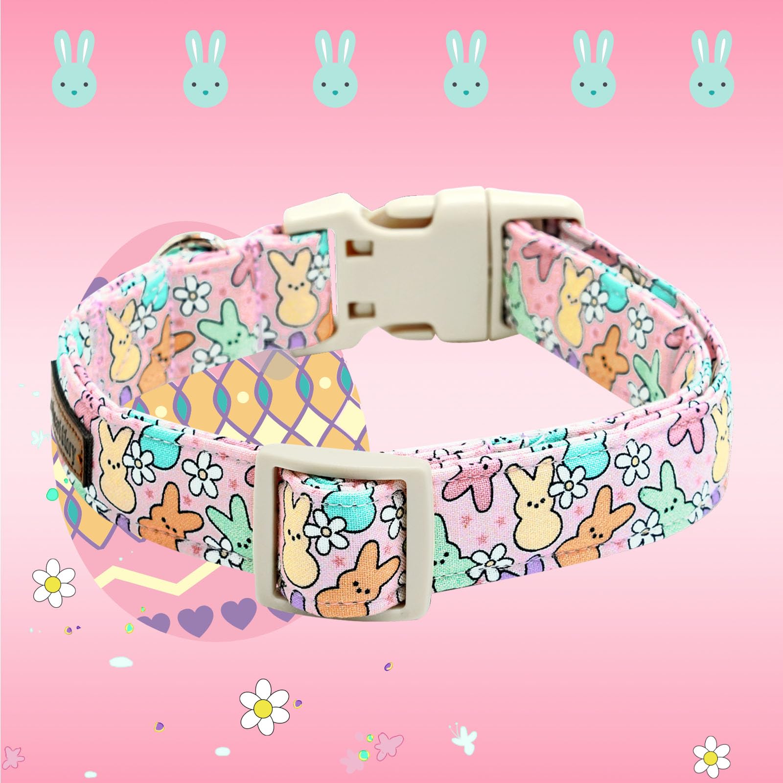 Collar Lionheart Glory con diseño primaveral colorido para expresar la personalidad del perro.