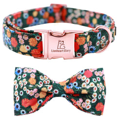 Collar floral Lionheart Glory ajustable para perros, cómodo para uso diario.