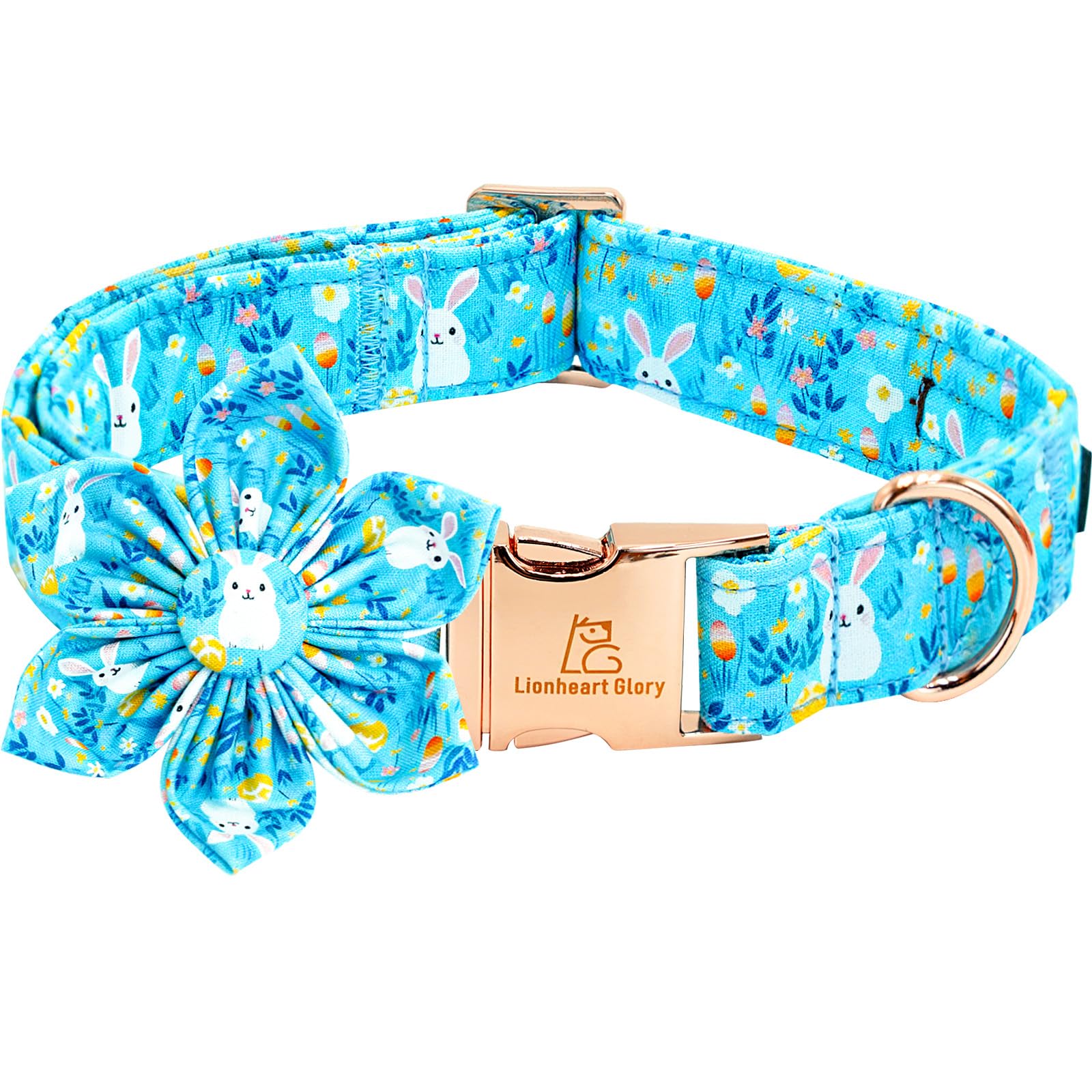 Collar floral de Lionheart Glory para perros grandes, colorido y festivo.
