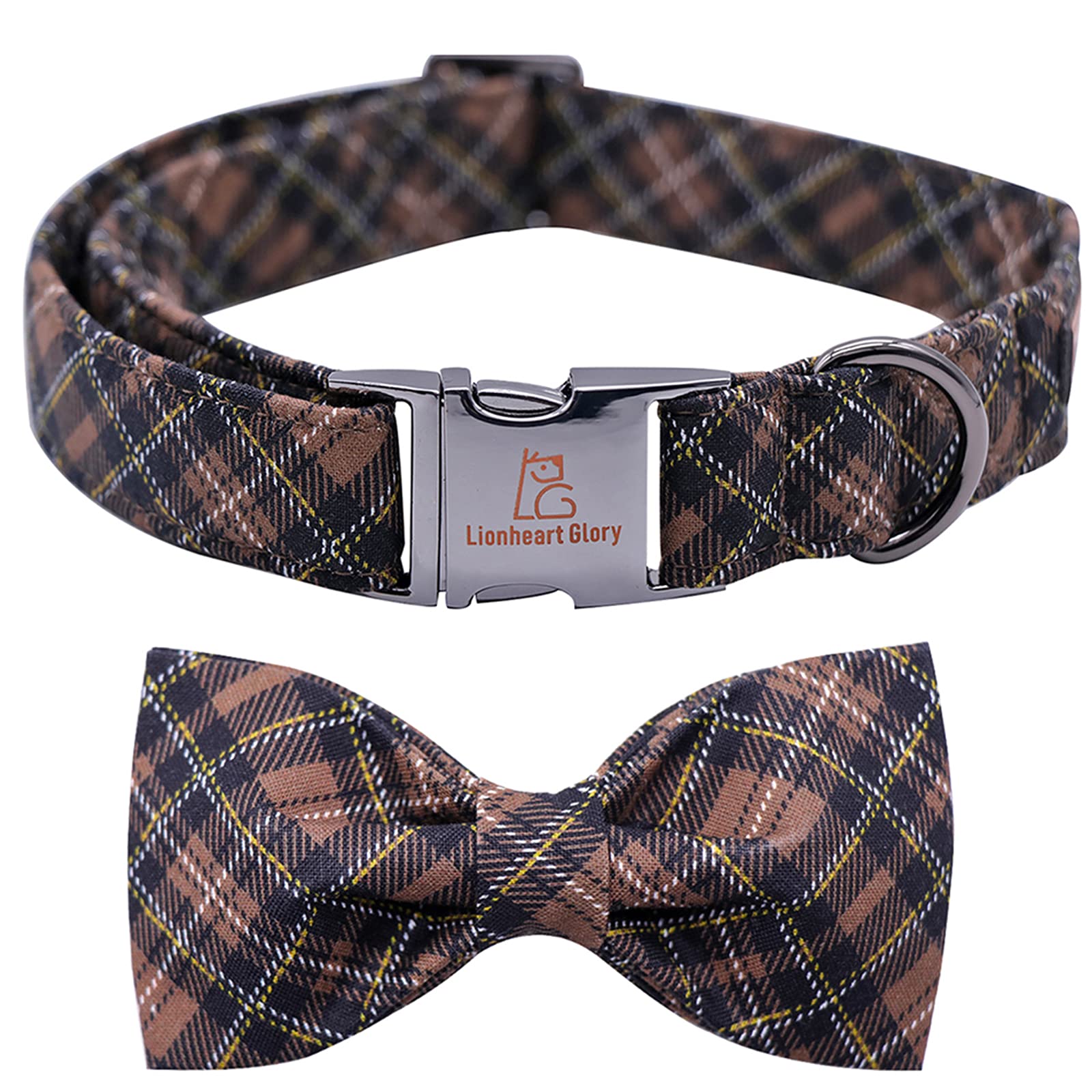 Collar Lionheart Glory con lazo a cuadros para realzar la personalidad de tu perro