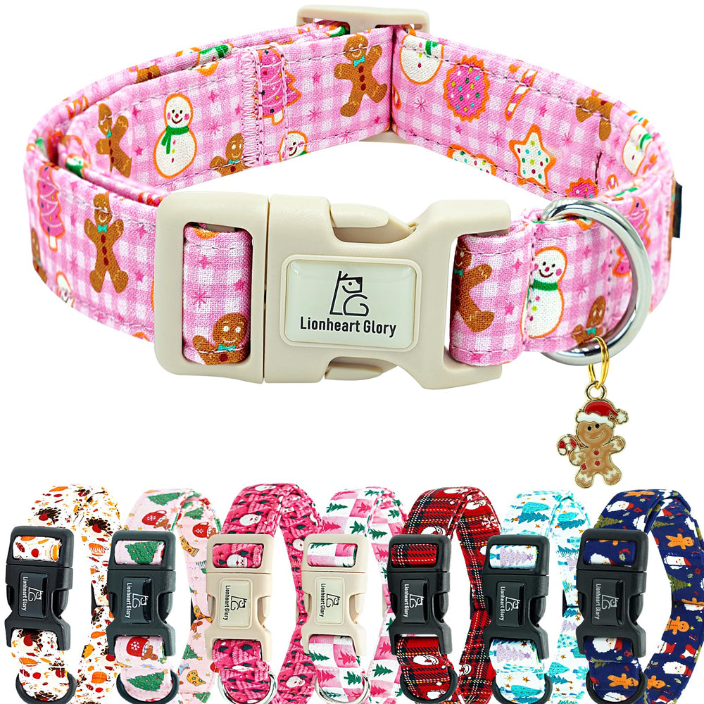 Collar Lionheart Glory para Navidad con árbol, ideal para sesiones festivas del perro