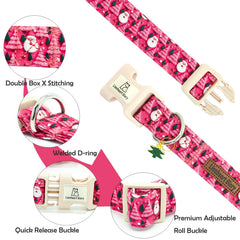 Collar Lionheart Glory con diseño de Santa, perfecto para fiestas navideñas.