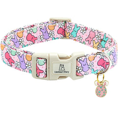 Collar Lionheart Glory con diseño de huevo de Pascua para perros grandes, cómodo y vistoso.