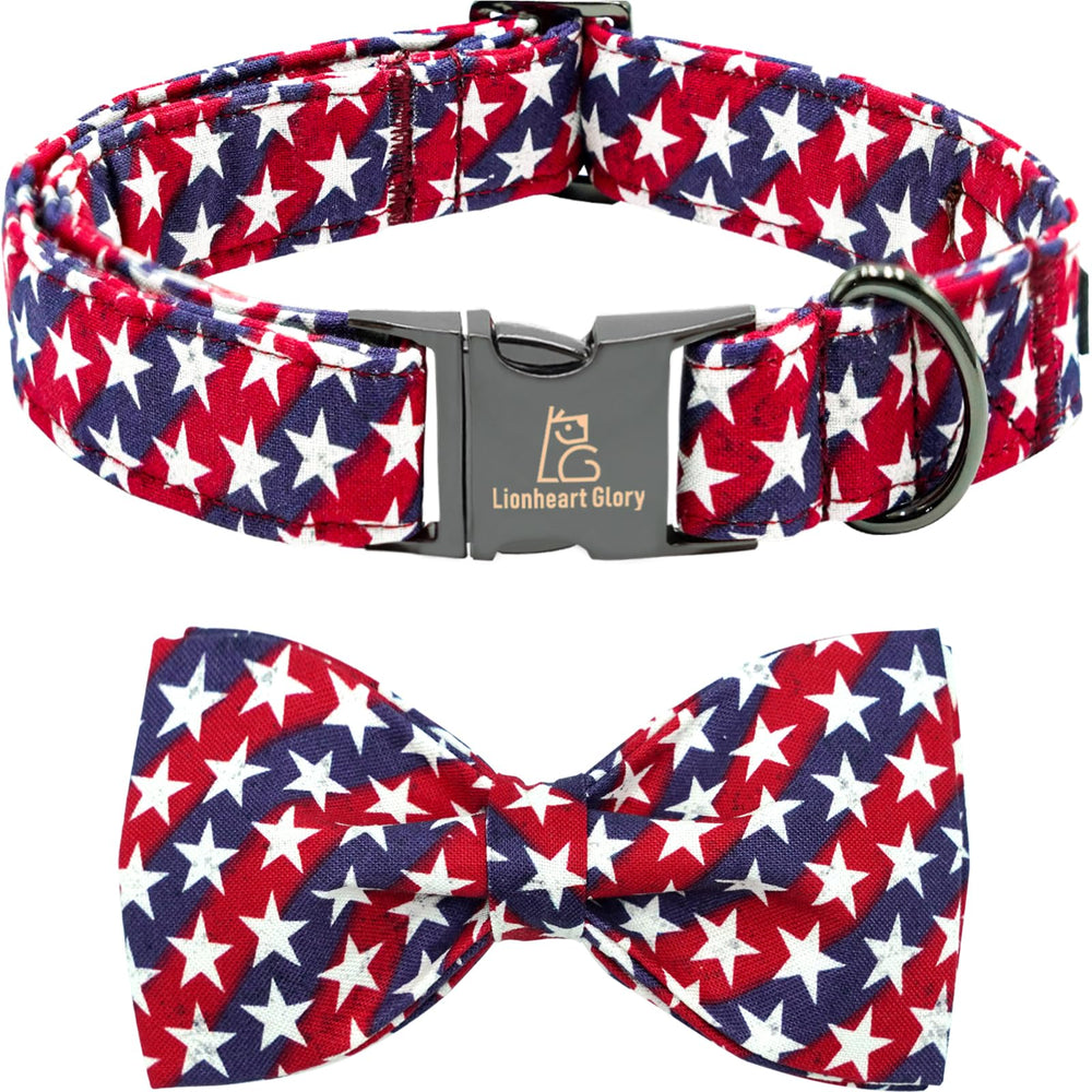 Collar Lionheart Glory con bandera americana para desfiles y celebraciones.