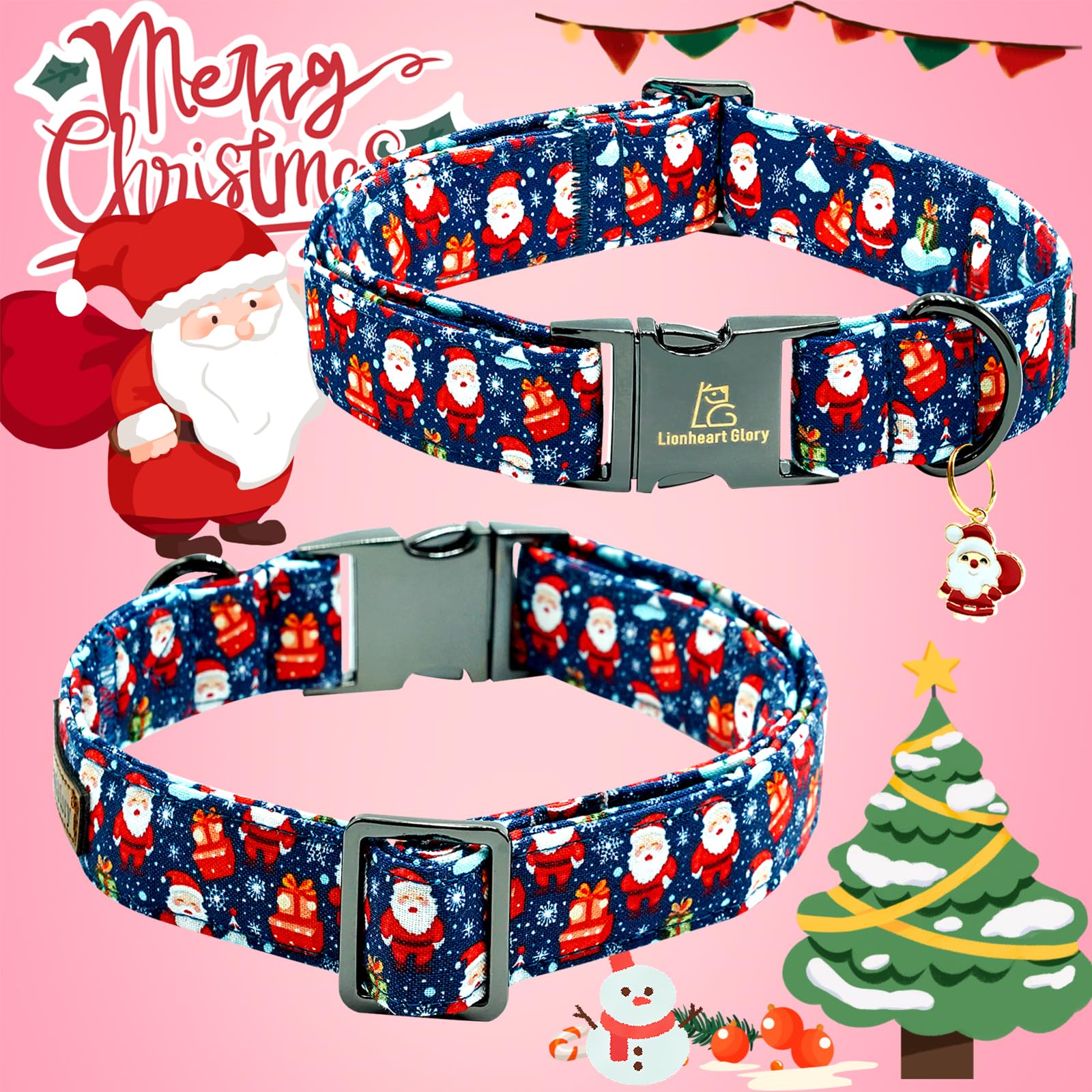 Collar Lionheart Glory con anilla resistente para paseos