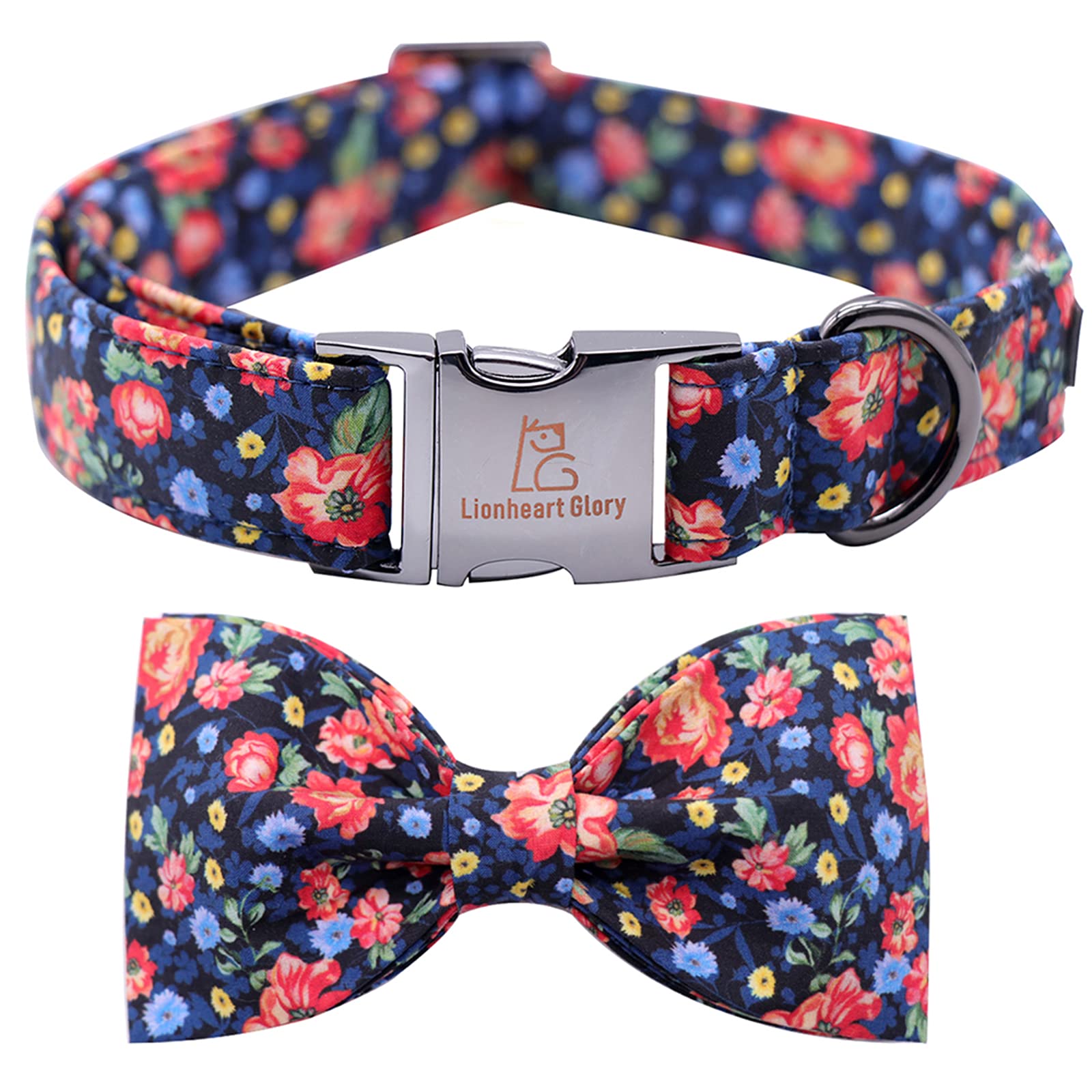 Collar floral Lionheart Glory para perros, ideal para paseos diarios.