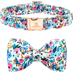 Collar Lionheart Glory con lazo floral para perro, estilo primaveral y cómodo.