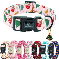 Collar Lionheart glory con motivo de árbol de Navidad para perros, cómodo.