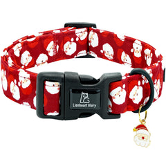 Lionheart glory collar-perro-navidad-detalle muestra diseño festivo para perros