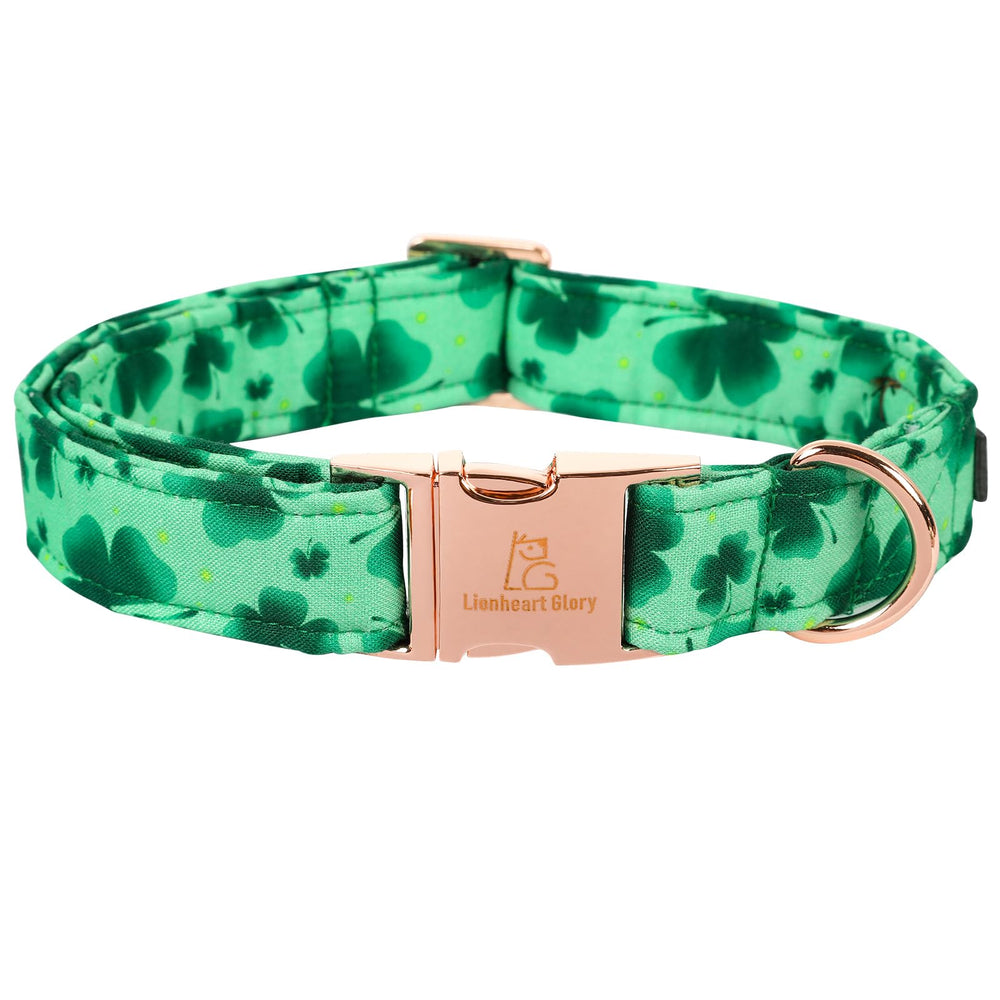 Lionheart Glory collar San Patricio verde para perros grandes, cómodo y seguro.