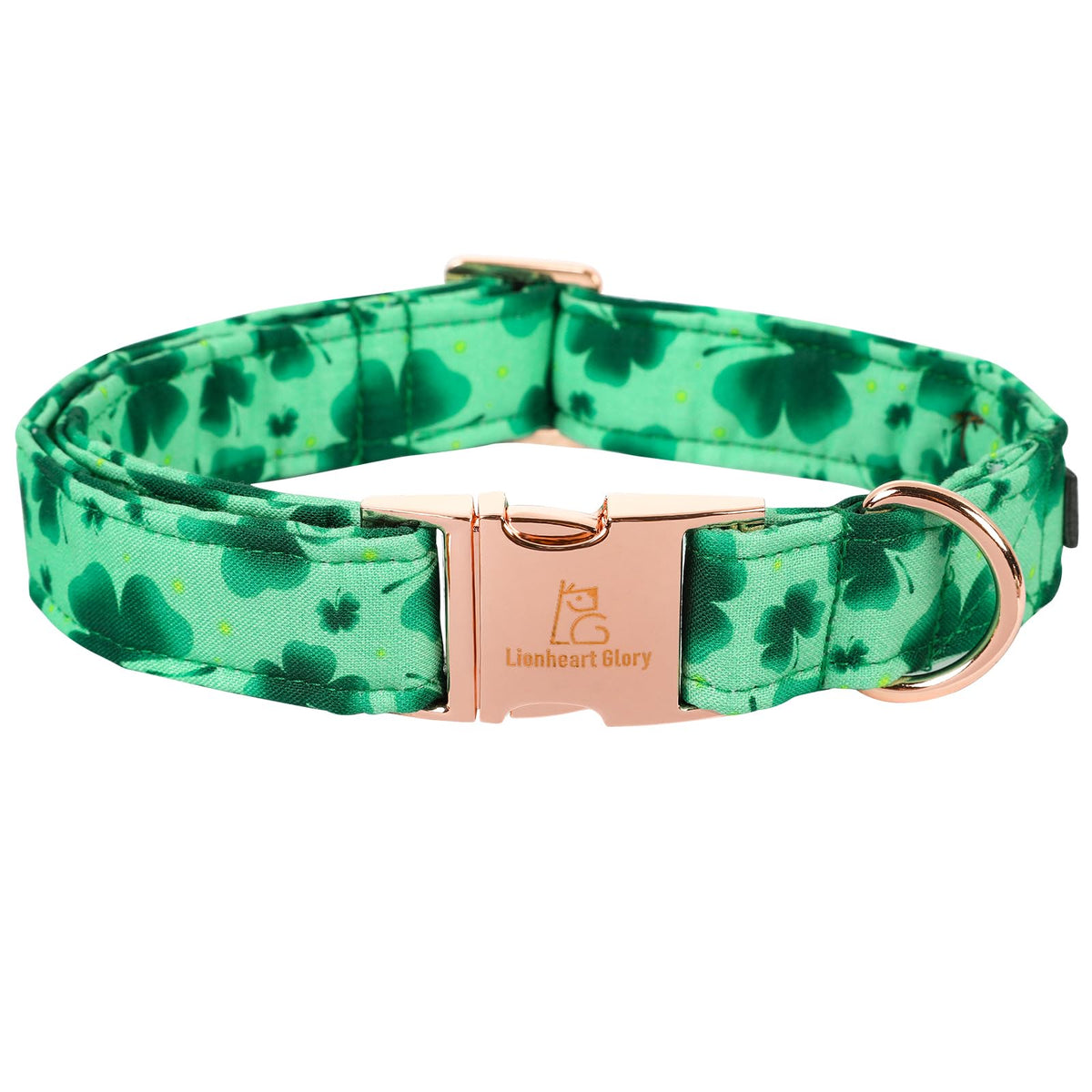 Lionheart Glory collar San Patricio verde para perros grandes, cómodo y seguro.
