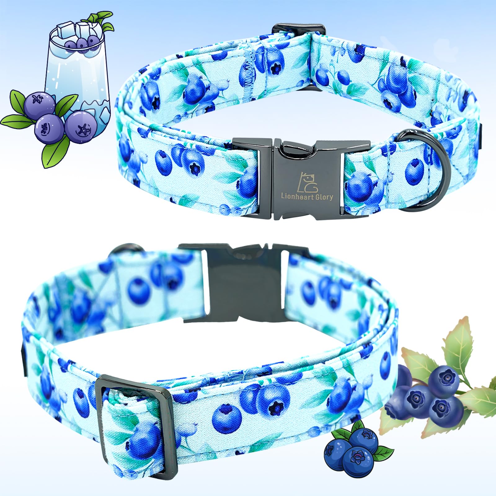 Collar floral para perro pequeño de Lionheart Glory, diseño único.