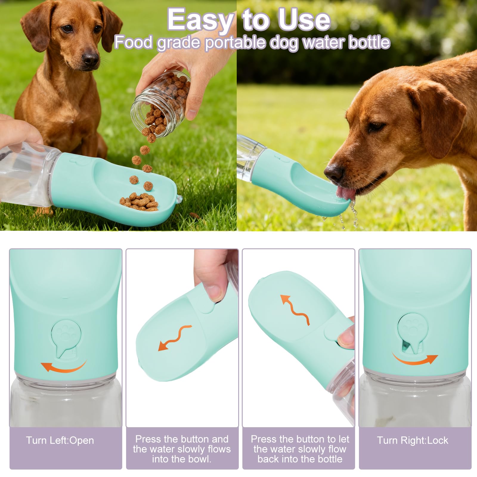 Materiales sin BPA liphier, seguro para mascotas en viaje