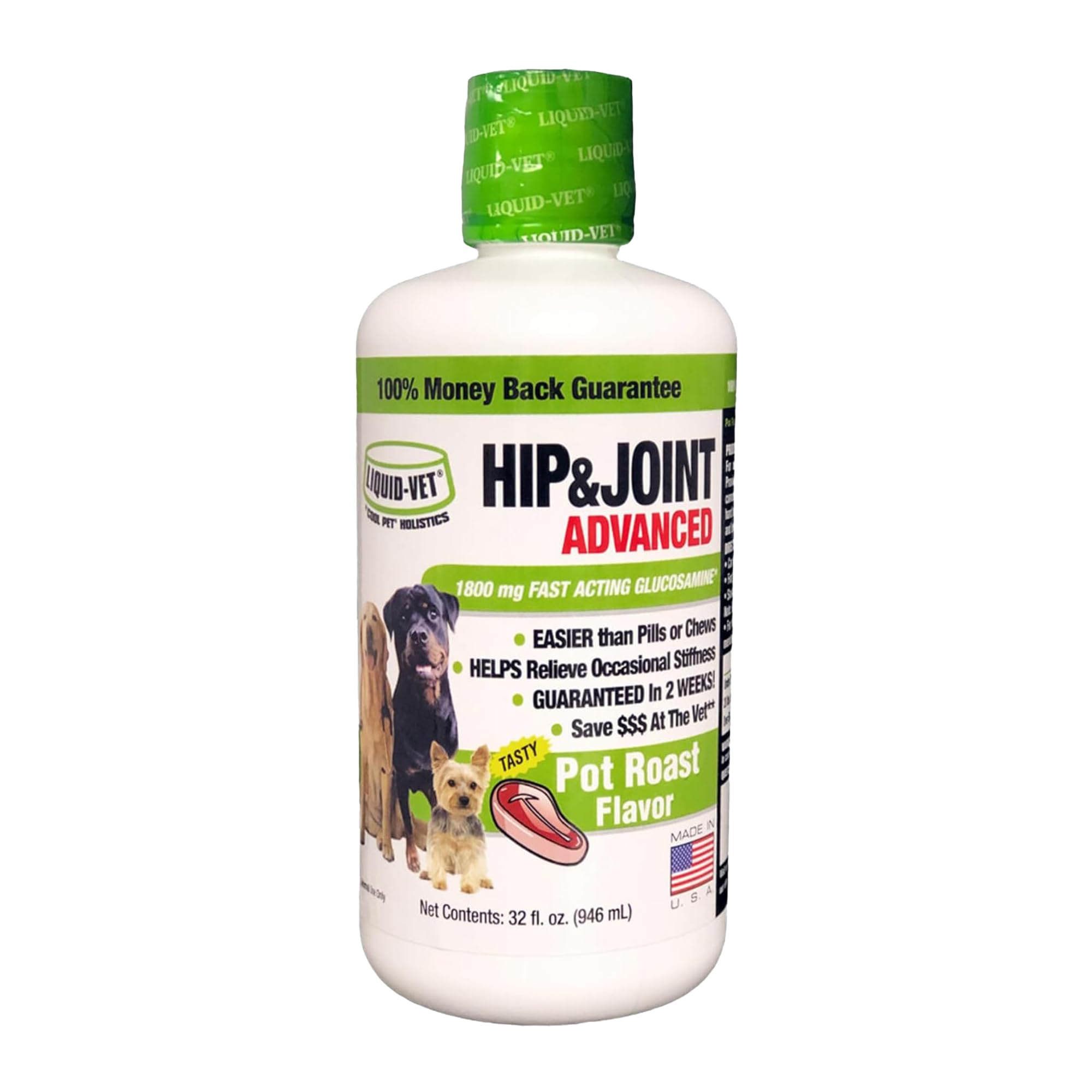 LIQUID-VET botella-dosis-diaria para perros, favorece movilidad articular.