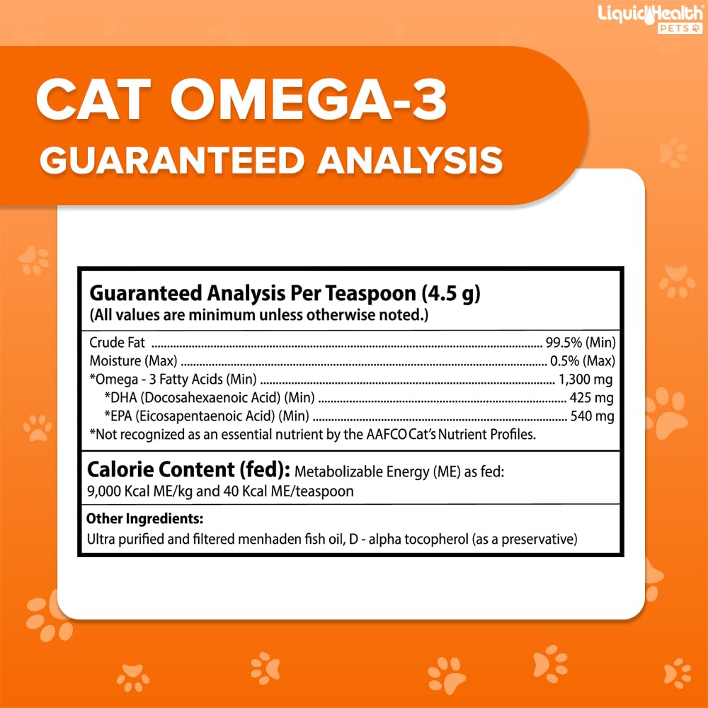 Liquid Health Gatos: refuerzo potencial de inmunidad con Omega 3 para gatos.