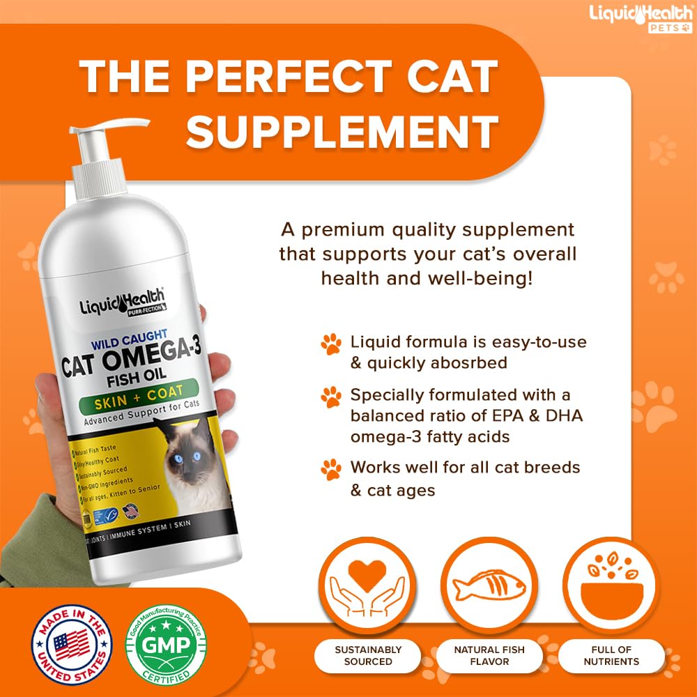 Liquid Health Gatos: sabor atractivo para facilitar el uso diario del suplemento Omega 3.