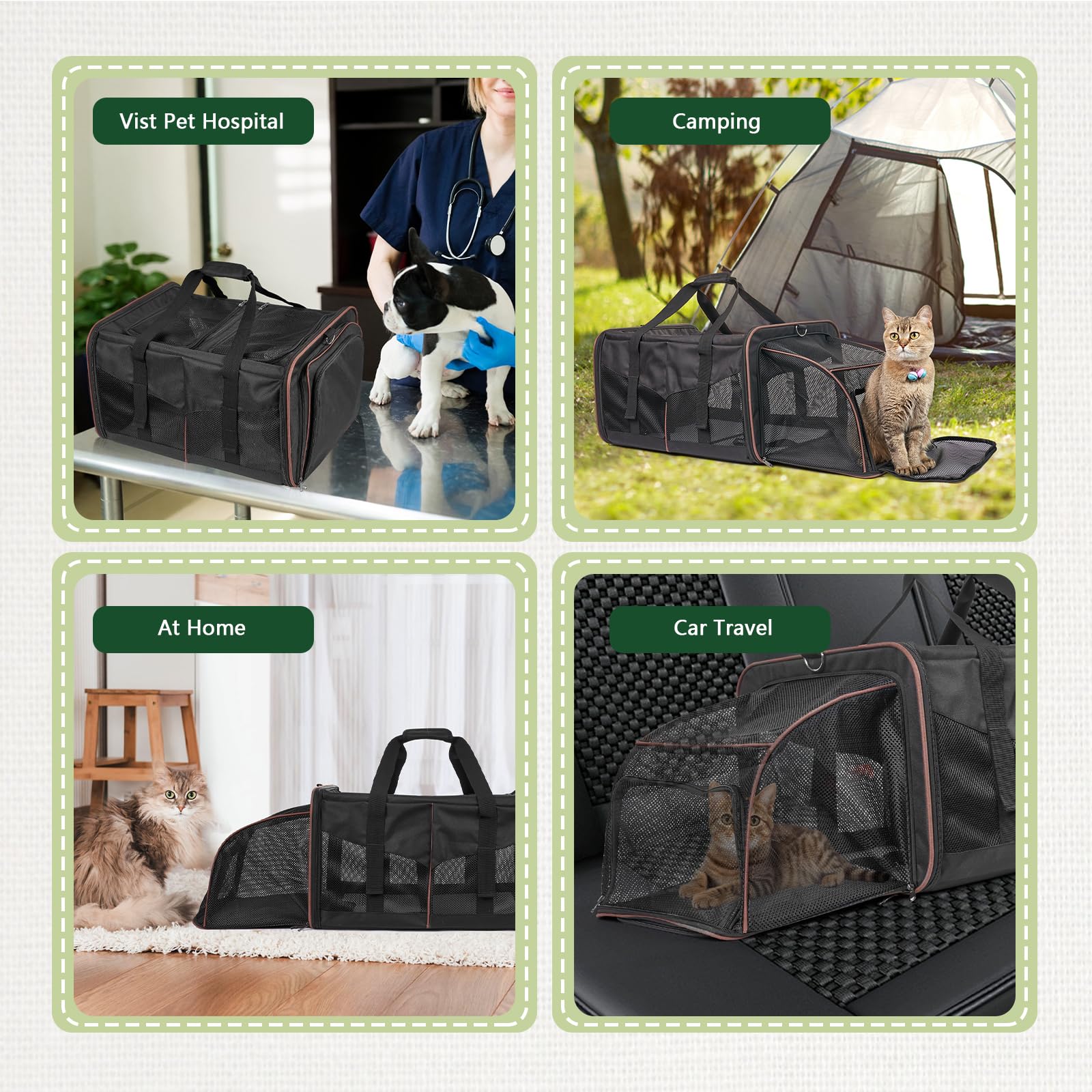 LitaiL divisor central removible para una o dos mascotas
