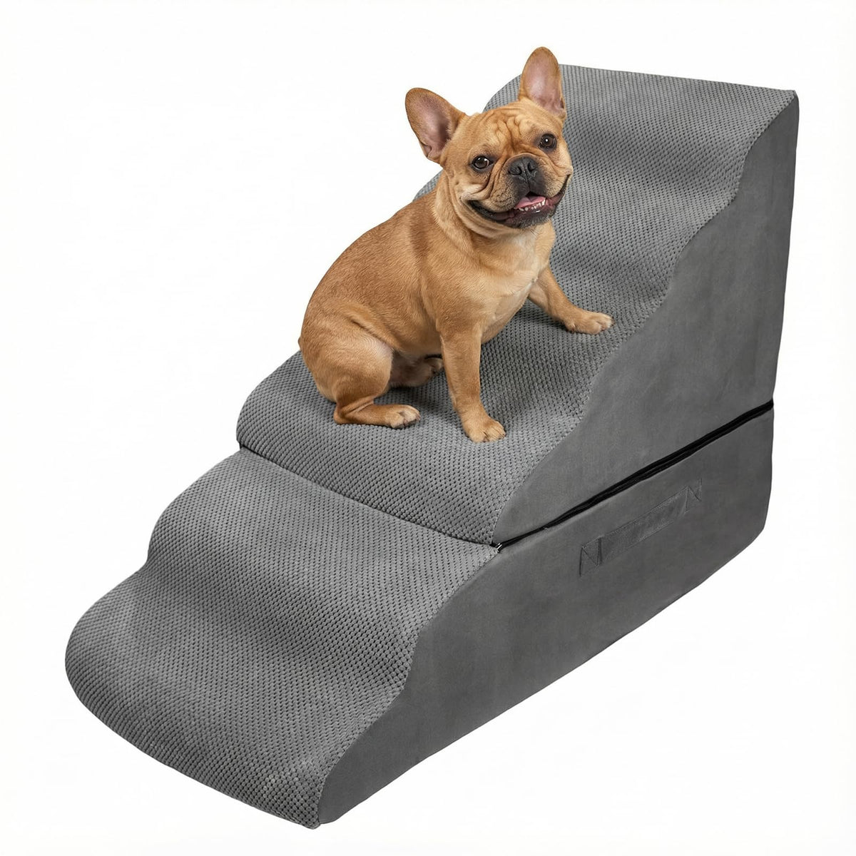 LitaiL escalera para perros y gatos para cama alta de 30 pulgadas con agarre seguro.