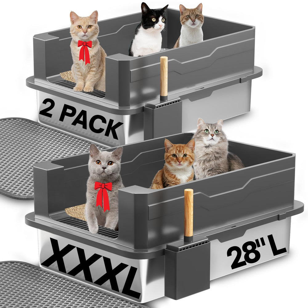 Caja Lites XXXL con tapa para gatos grandes, espacio cómodo.