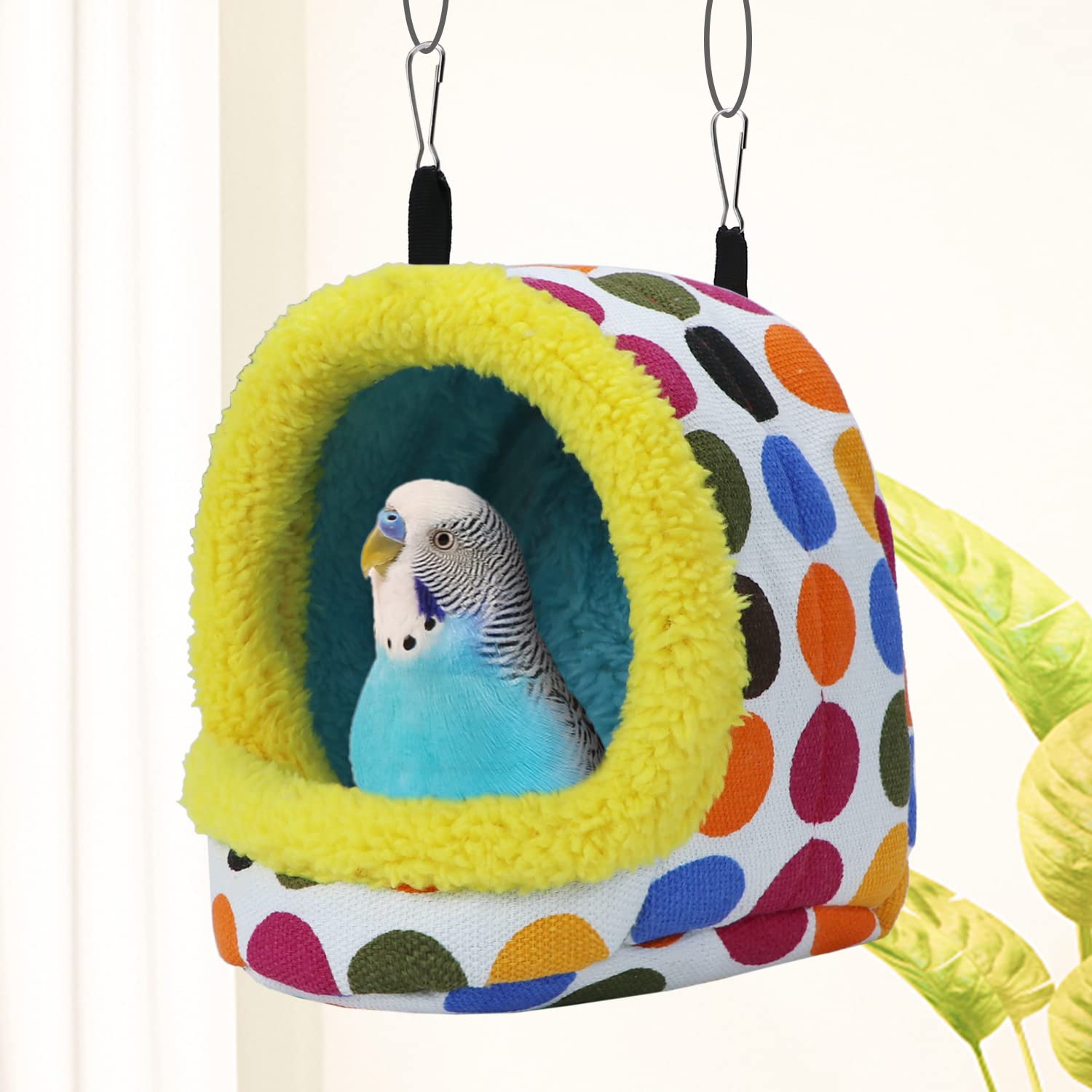Litewoo hamaca para aves, textura cálida para sueño tranquilo.