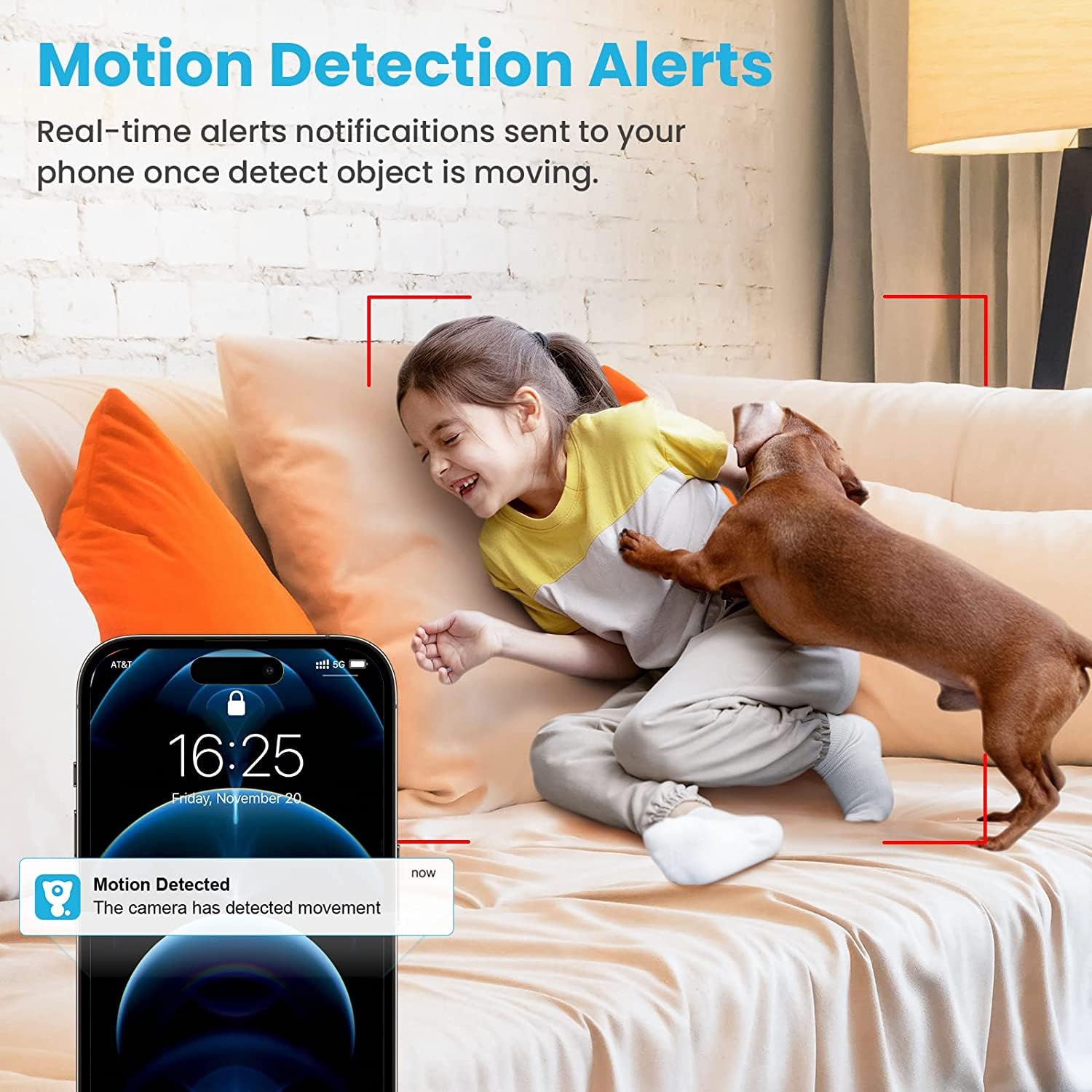 Litokam 2K camara interior deteccion movimiento – alertas en tiempo real.