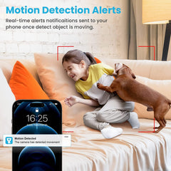 Litokam 2K camara interior deteccion movimiento – alertas en tiempo real.