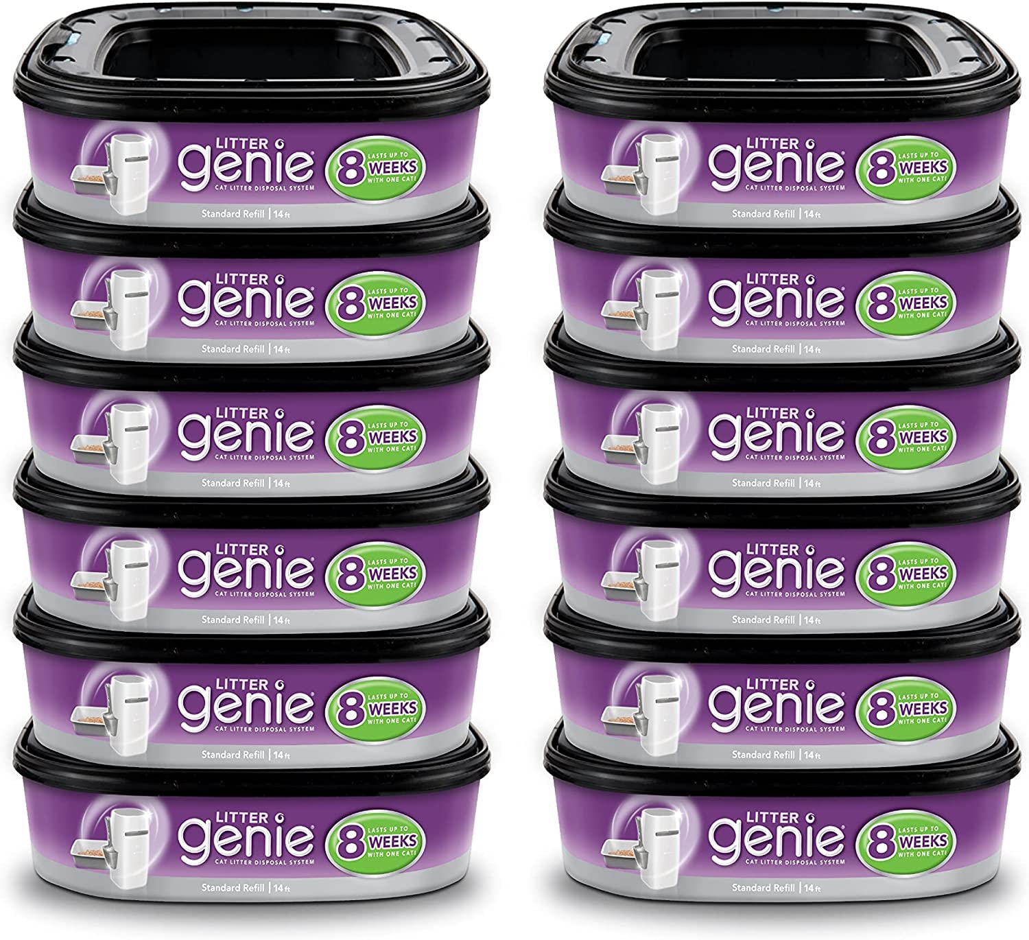 Litter Genie Ultimate recargas con tecnología de barrera de olores protegen tu hogar.