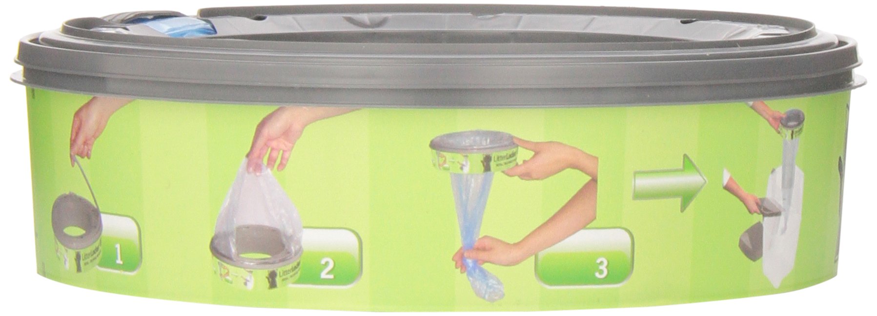 Empaque del recambio LitterLocker, almacenamiento práctico para la arena de gatos.