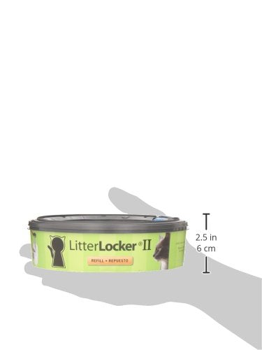Uso diario del recambio LitterLocker, práctico para hogares con mascotas.