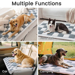 LiveGo funda sofá cuadros grises, estilo moderno que combina con cualquier decoración.