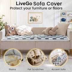 LiveGo funda sofá lavable a máquina, colores vivos y duraderos.