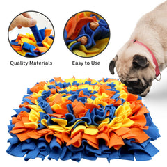 Alfombra de olfato LIVEKEY para perros en amarillo, ideal para buscar premios y diversión sensorial.