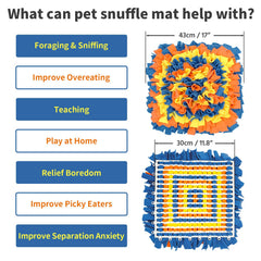 Alfombra de olfato LIVEKEY para perros en naranja, promueve juego seguro y control de la ingesta.