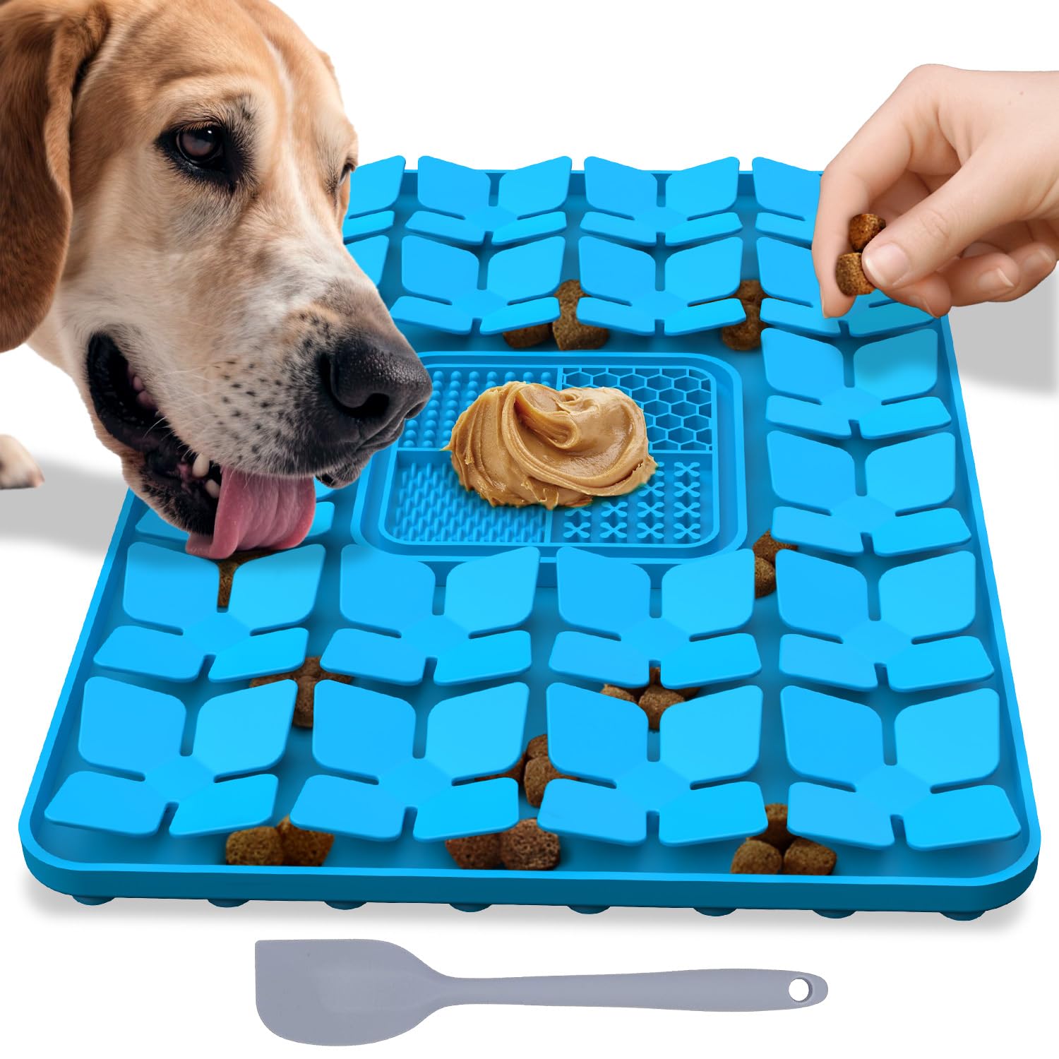 LIVEKEY tapete 2 en 1 para perros y gatos, estimulación y juego durante la comida.