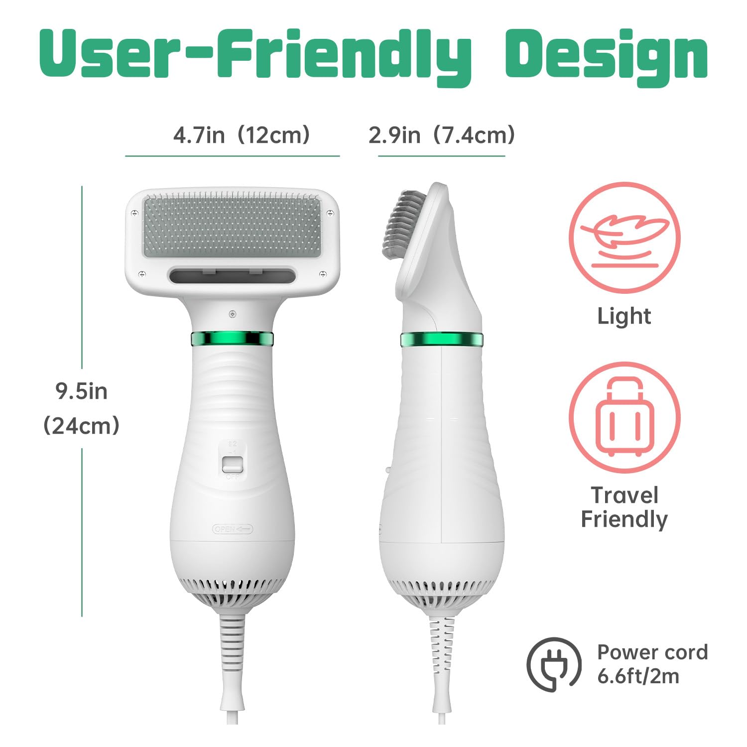 LIVEKEY secador para perros diseño seguro y fácil manejo
